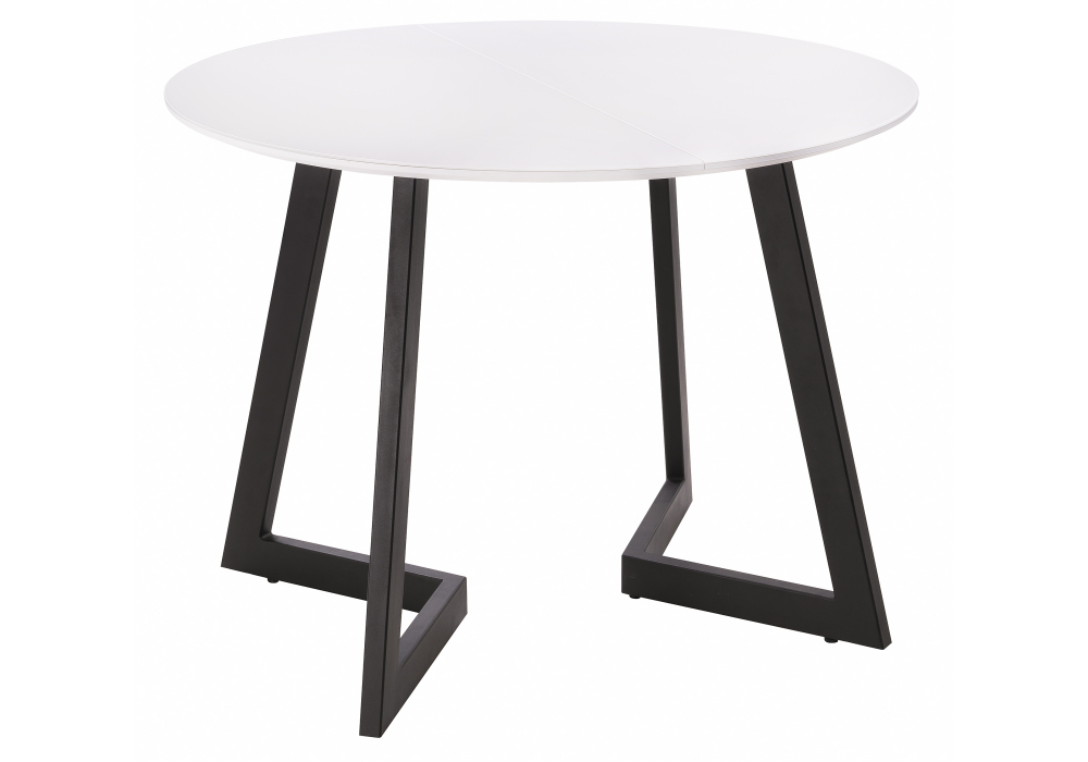 Стол стеклянный Woodville Алингсос белый, белая шагрень