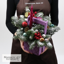 Композиция "Лиловая снежность"