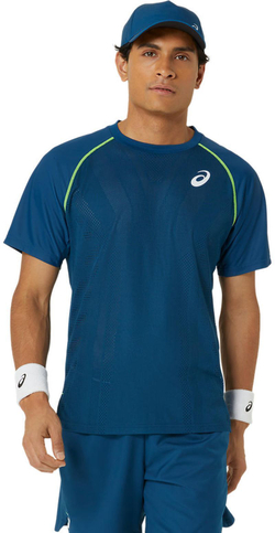 Мужская теннисная футболка Asics Match Actibreeze Short Sleeve - небесный