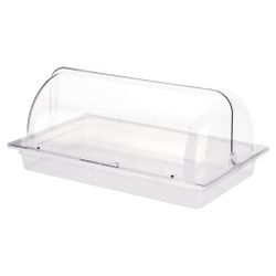Поднос для выкладки 53*32,5*23,5 см пласт. с пласт. Roll-top крышкой SUNNEX