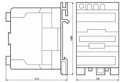 Пускатель магнитный ПМЛ 3100-40 230В 40А 1з+1р УХЛ4 Б