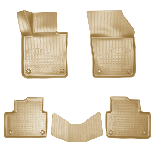 Ковры в салон Norplast/Unidec для Volvo S60 III (2018-)Полиуретан,Бежевый, арт.NPA11-C96-134-1-B