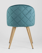 Стул Лион велюр с ромбами аквамарин 4 шт