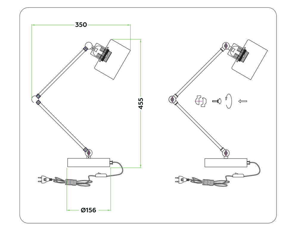 Ambrella Настольная лампа в стиле лофт Loft TR8152