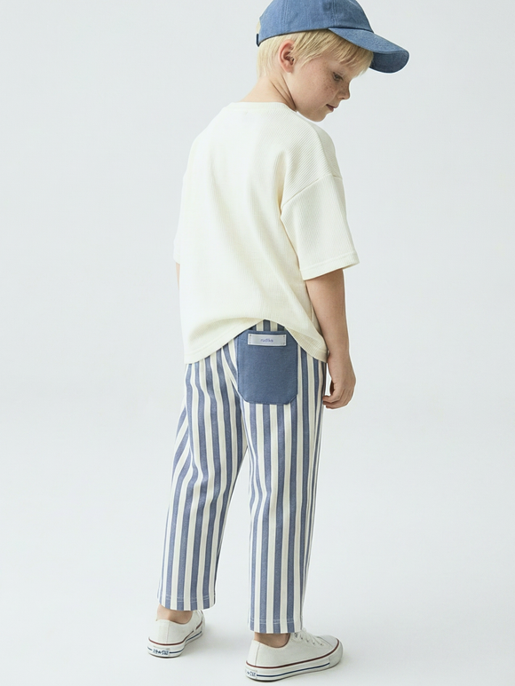 Брюки детские POINT полоска/синий