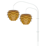 Плафон aluvia mini, желтый, d40, 30 см