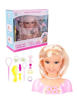 Набор "Парикмахер" - голова куклы для создания причесок "Girl's Club" с аксесс.