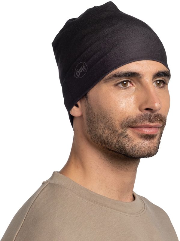 Шапка двухсторонняя Buff Ecostretch Solid Black Фото 3