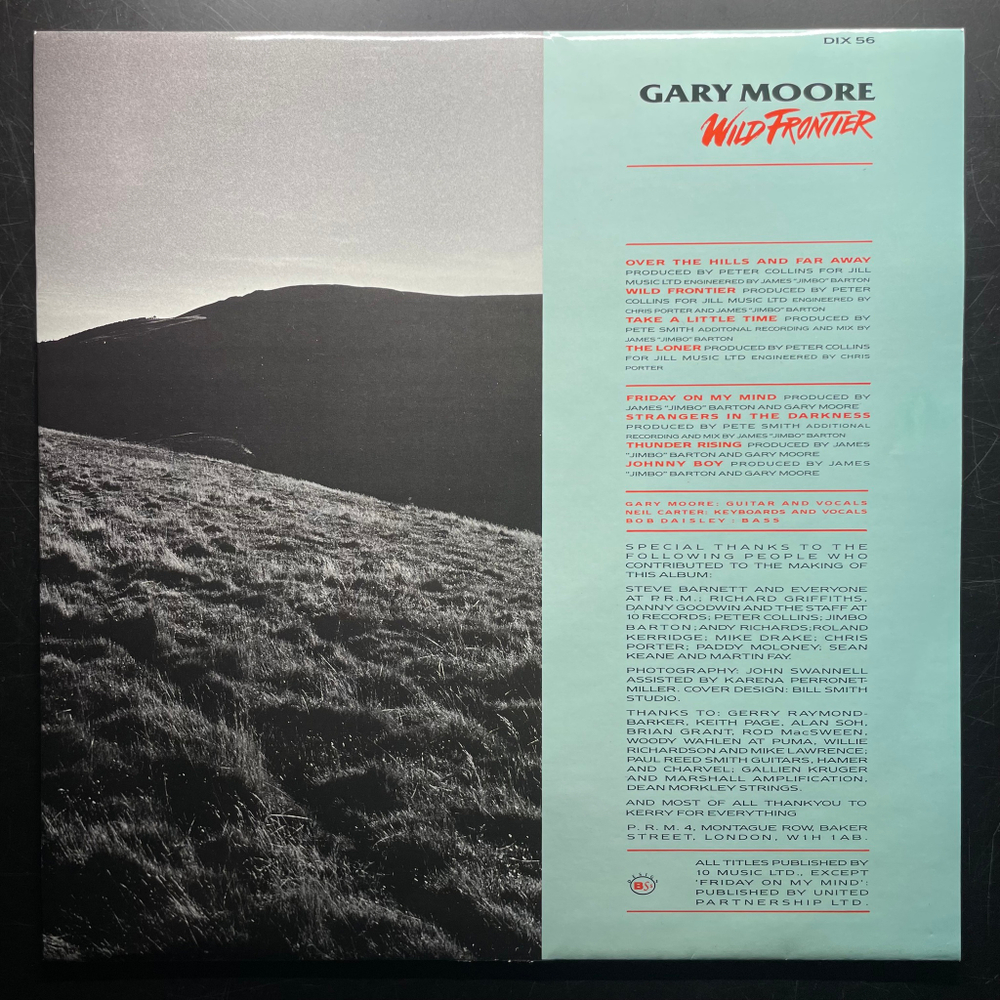 Gary Moore ‎– Wild Frontier (Англия 1987г.)