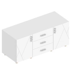 Тумба ТВ МС "Сандра"(Белый лофт)