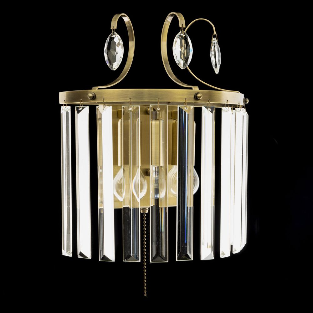 Citilux Инга CL335323 Бра хрустальное с выключателем Бронза