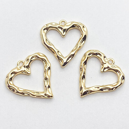 Подвеска Сердце, цвет золото, размер 19*18 мм, цена за 1 шт