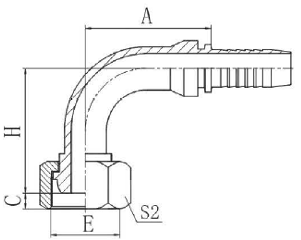 Фитинг DN 25 DK (Г) 39x2 (90)