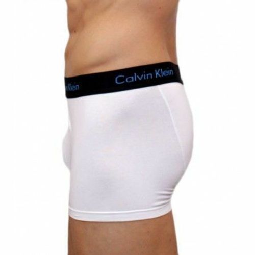 Трусы мужские боксеры белые удлиненные Calvin Klein
