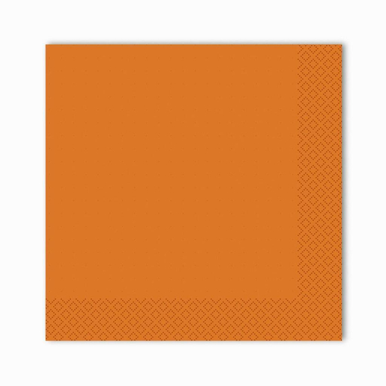 Салфетки Gratias однослойные 24*24 см оранжевые, 400 шт/уп, сложение 1/4
