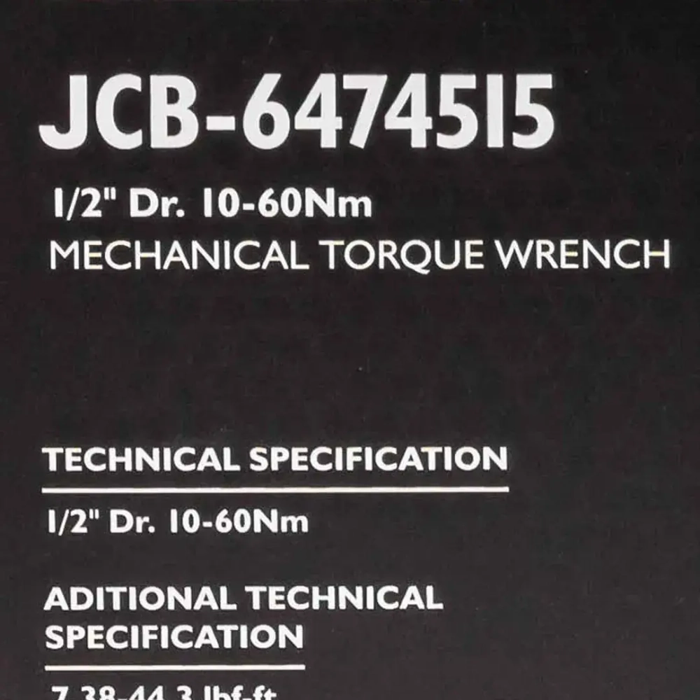 Ключ моментный 10-60Нм, 1/2'' JCB JCB-6474515