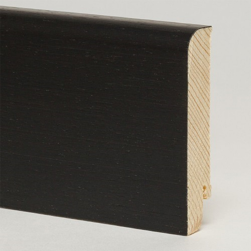 Плинтус напольный шпонированный Pedross Дуб черный 2500х80х1 8