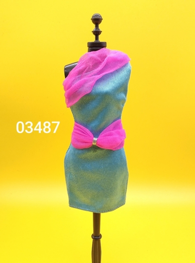 Одежда для куклы Барби винтаж платье 03487