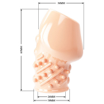 Телесная насадка на пенис 6,5см Pretty Love Matias BI-026248