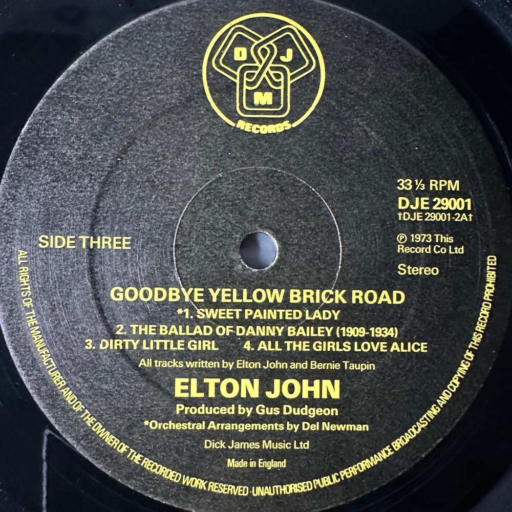 Elton John ‎– Goodbye Yellow Brick Road 2LP (Англия 1976г.)