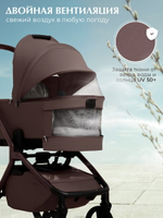 Коляска 4 в 1 Sweet Baby SBL Orso New + автокресло Elegante Plus с базой i-Size ISOFIX DK780 Mokka