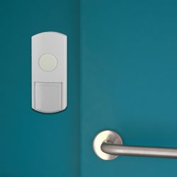 Кнопка дверного звонка ЭРА D1 проводного, белая | Электрозвонки проводные