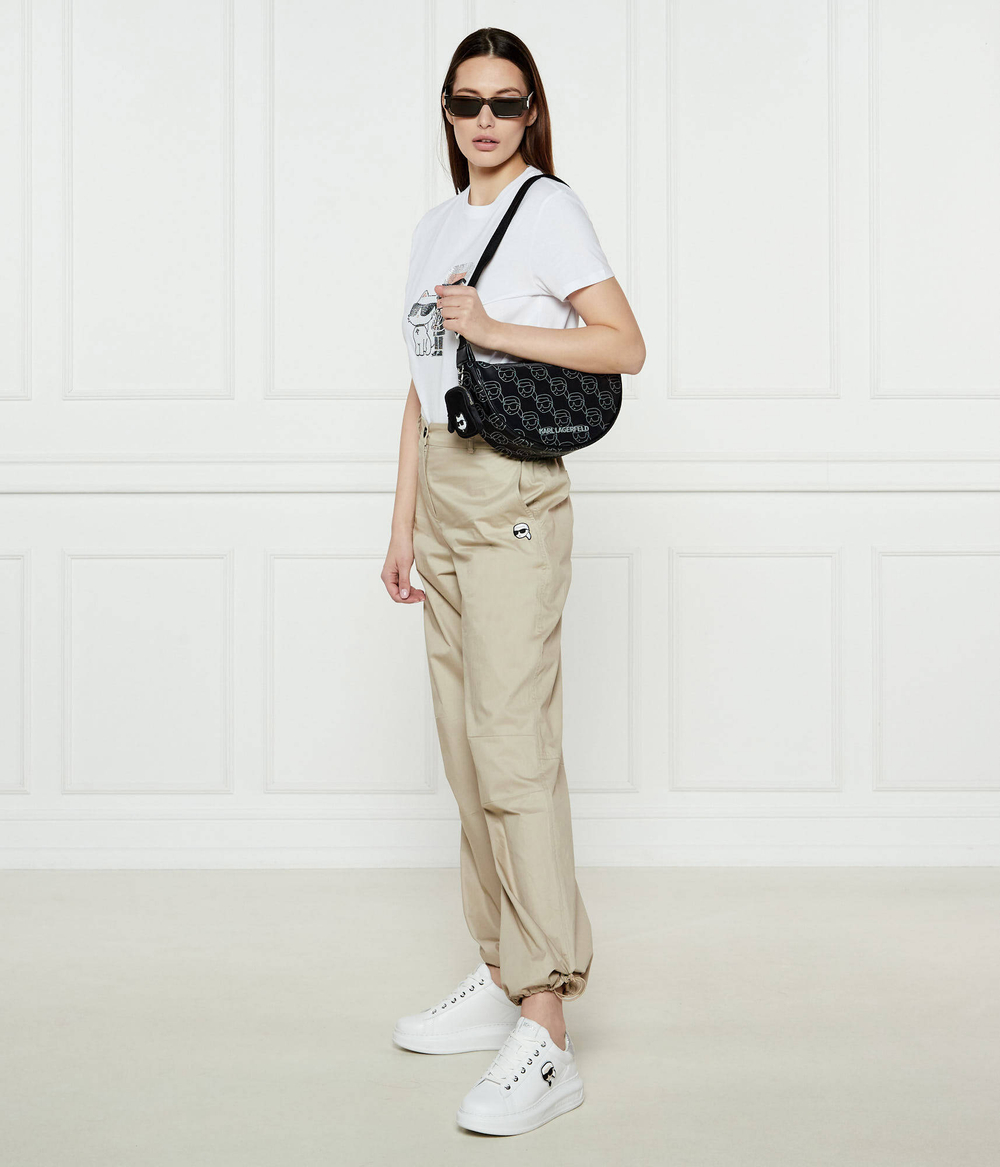 Кожаные кроссовки kapri Karl Lagerfeld - белый(KL62530N)