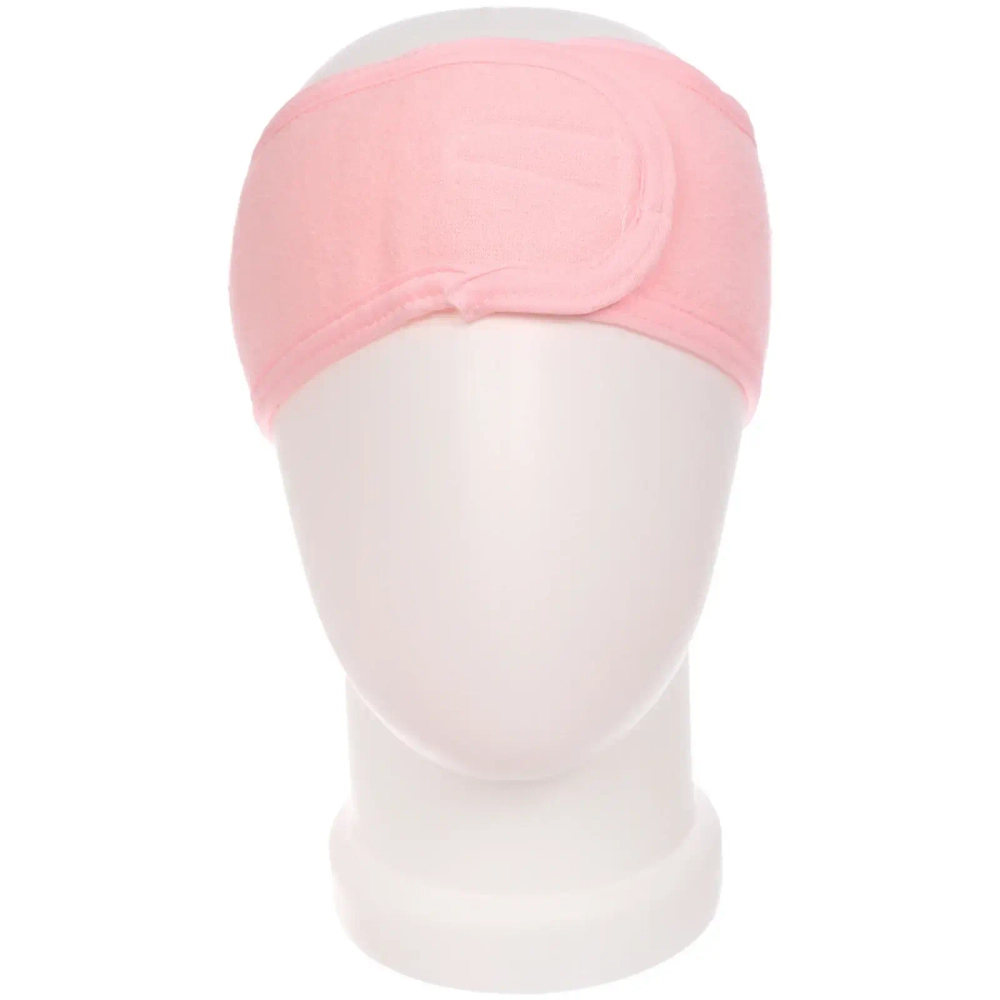 Повязка на голову косметическая «KRASOTA V TEBE», цвет розовый, 8.5*62 см (ZIP пакет)