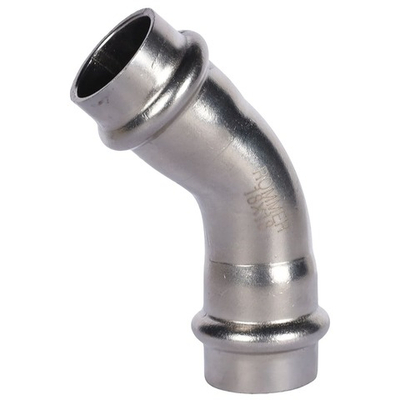 ROMMER Угольник 45° 18x18 из нержавеющей стали прессовой