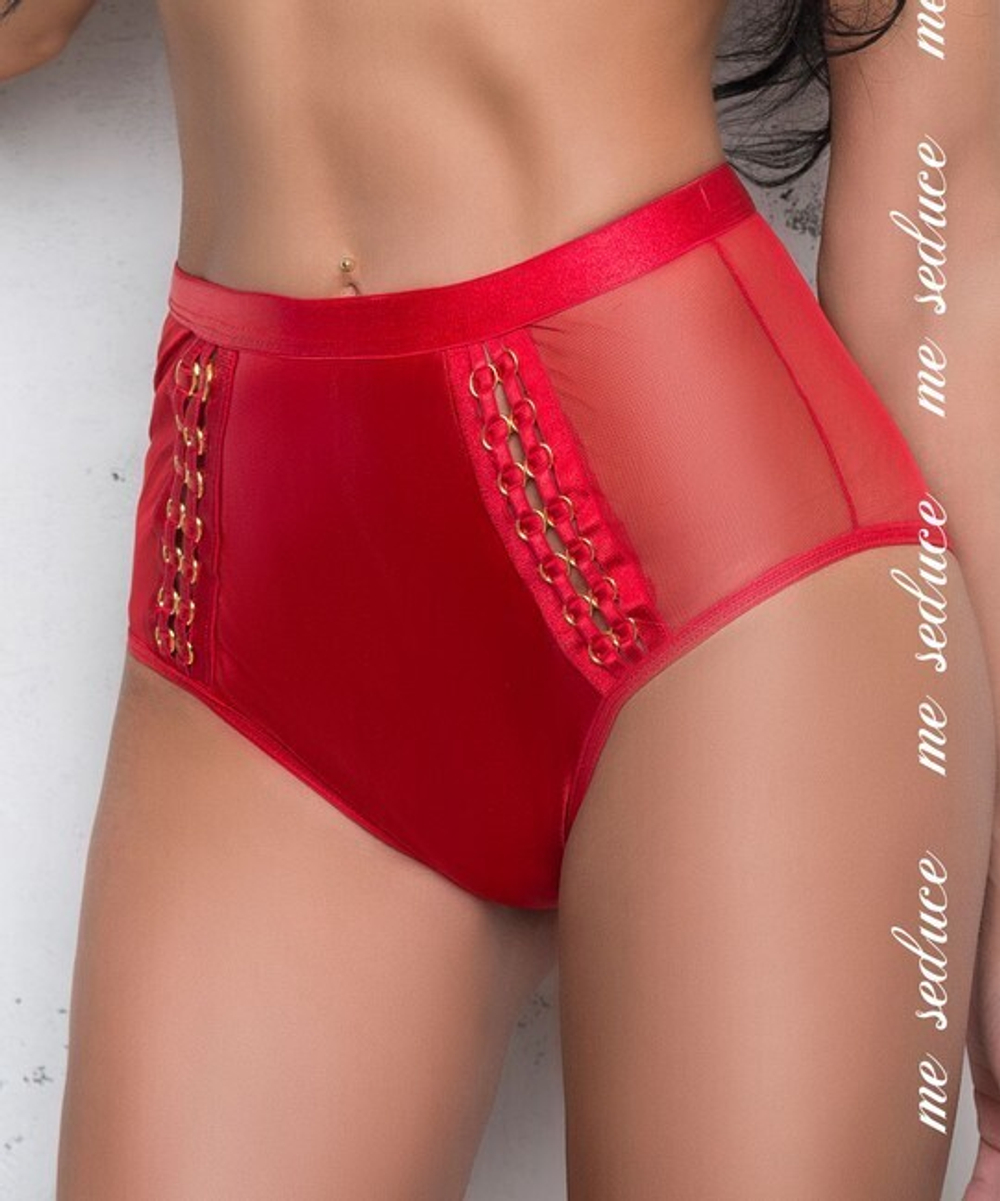 Красные трусы с высокой талией Olivia knickers ,красный , SM (42-44) (Цвет: красный)