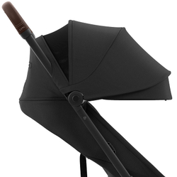 Коляска Cybex Coya Rosegold Frame Cloud G i-Size Fog Grey 2 в 1 Sepia Black с дождевиком и бампером