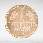 Germany, 1 Deutsche Mark, 1992, (Munich Mint - "D"), VF