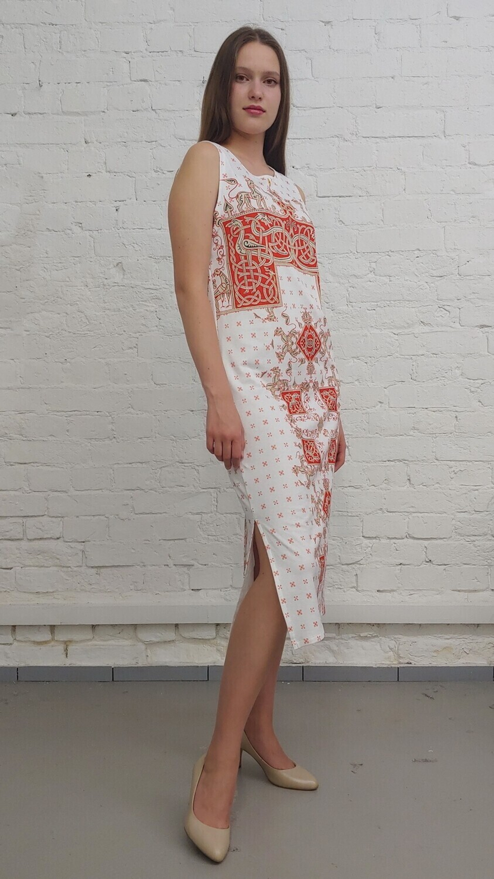 Платье "Зооморфия 3", по мотивам заставки в рукописной книге XII-XIII век. в Зооморфном стиле