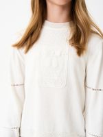 Джемпер для девочки AT1345 молочный