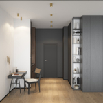 DK2610-SB Накладной светильник SHINE TUBE со светодиодом, D70*H80, IP20, 3000К, 10W, RA?90, сатинированная латунь, алюминий