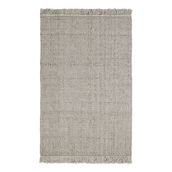 Ковер из переработанного пластика светло-серого цвета из коллекции ethnic, 160х230 см