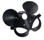 Черная маска с ушками мышки