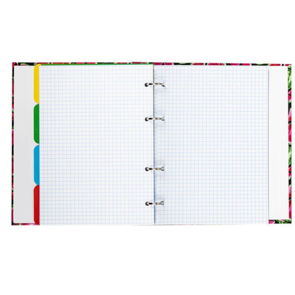 Тетрадь на кольцах А5 175х215 мм, 120 л., твердый картон, с разделителями, BRAUBERG, "Juicy", 404089