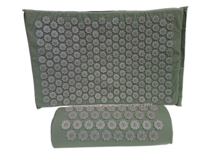 Массажный набор акупунктурный коврик + подушка Comfortex (хаки)