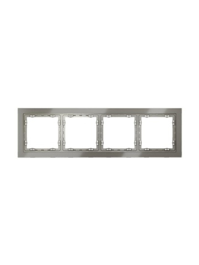 Рамка 4-м S70 стеклян. шелк Voltum VLS110404