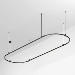 Основание ART-APRIORI-OVAL-ROD-800-3000x1000 (BK) (Arlight, IP20 Металл, 3 года) 048509