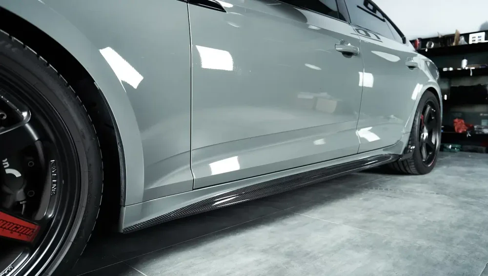 Карбоновые боковые юбки для AUDI S5 & A5 & A5 S LINE 2020-2025+ B9.5 Ауди обвес
