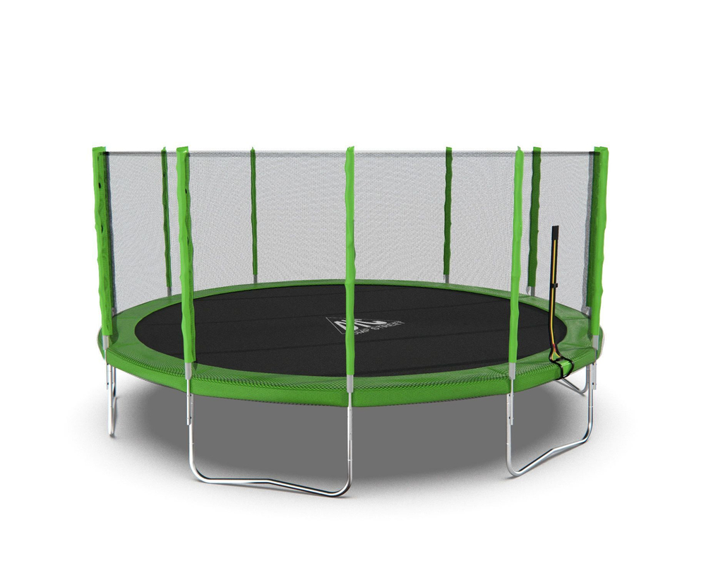 Батут DFC Trampoline Fitness с сеткой 16ft Светло-зелёный