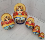 Матрешка "Санкт-Петербург" 5 мест