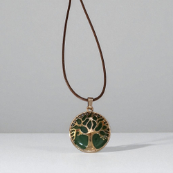 Подвеска-кулон семейное дерево. Авантюрин