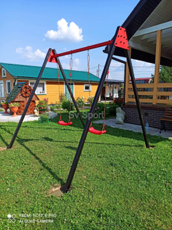 Монтаж уличных качелей Sv Sport