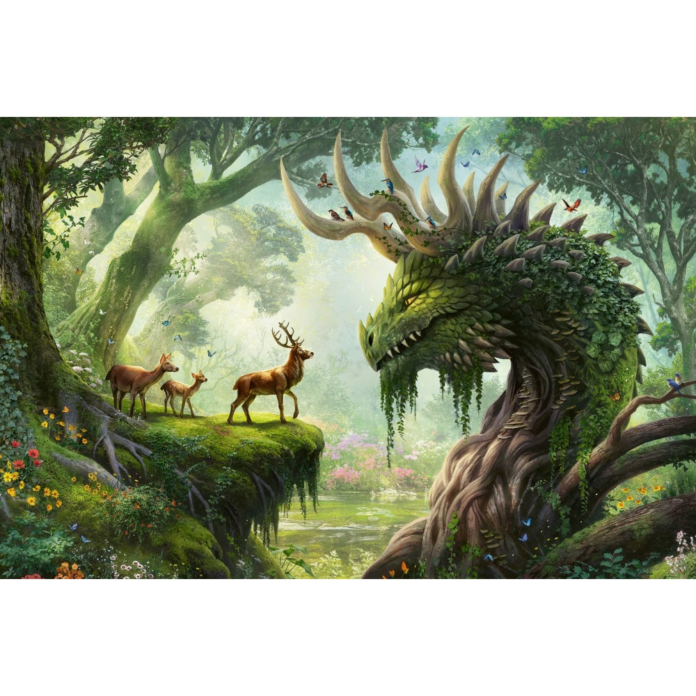 Пазл Ravensburger 008088 Пробуждение лесного дракона 3000 элементов 008088 — фото 3