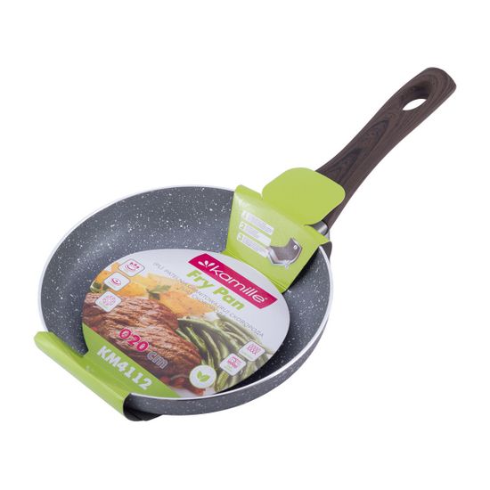 Сковорода 20 см. из алюминия Kamille KM-4112 с мраморным покрытием