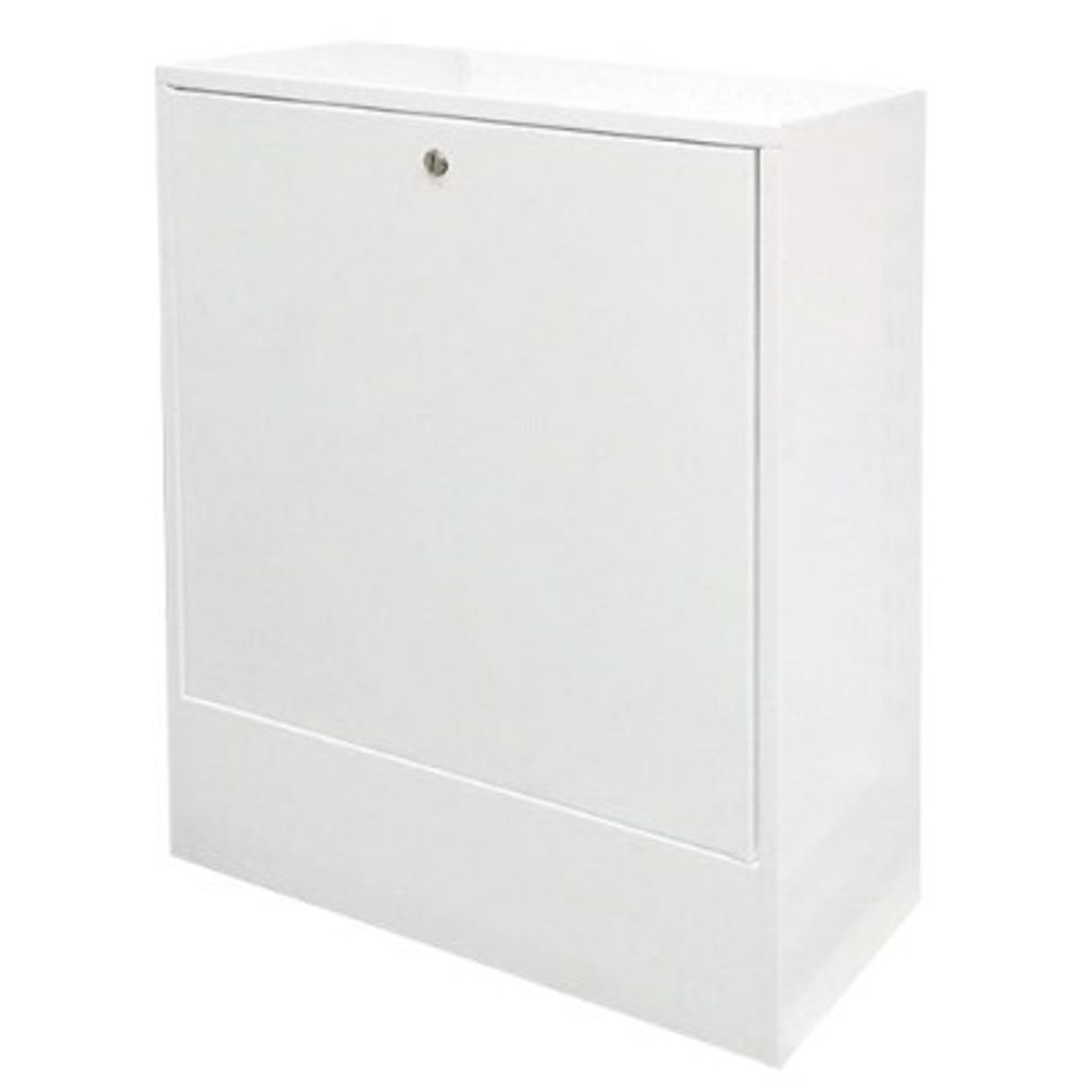 Шкаф коллекторный наружный ШРНУ оцинкованная сталь цвет RAL 9016 белый VALTEC