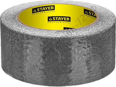 STAYER 50 мм х 5м, черная, противоскользящая, Клейкая лента, PROFESSIONAL (12270-50-05)